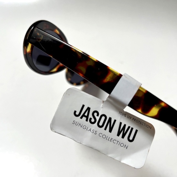 NWT Jason Wu Slim Oval Sunglasses Tortoiseshell Brown Acetate Retro Y2K main image 4